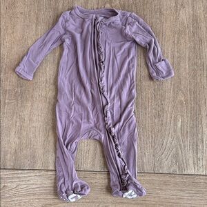 Caden Lane Lavender Ruffle Footie Size 0-3 Months